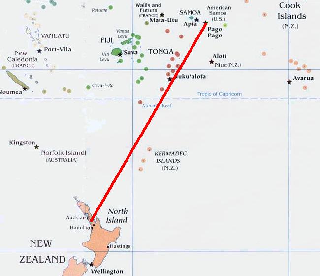 Ocean Crossing And Flying In New Zealand Image