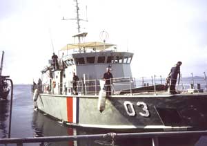 The patrol boat