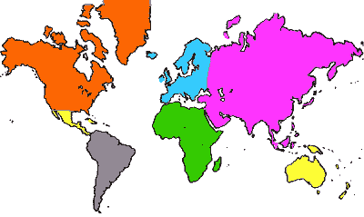 MAP OF THE WORLD